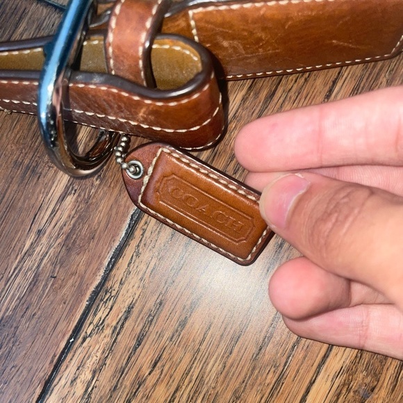 Vintage coach bag shoulder bag adjustable strap purse neutral minimalist - Picture 13 of 14